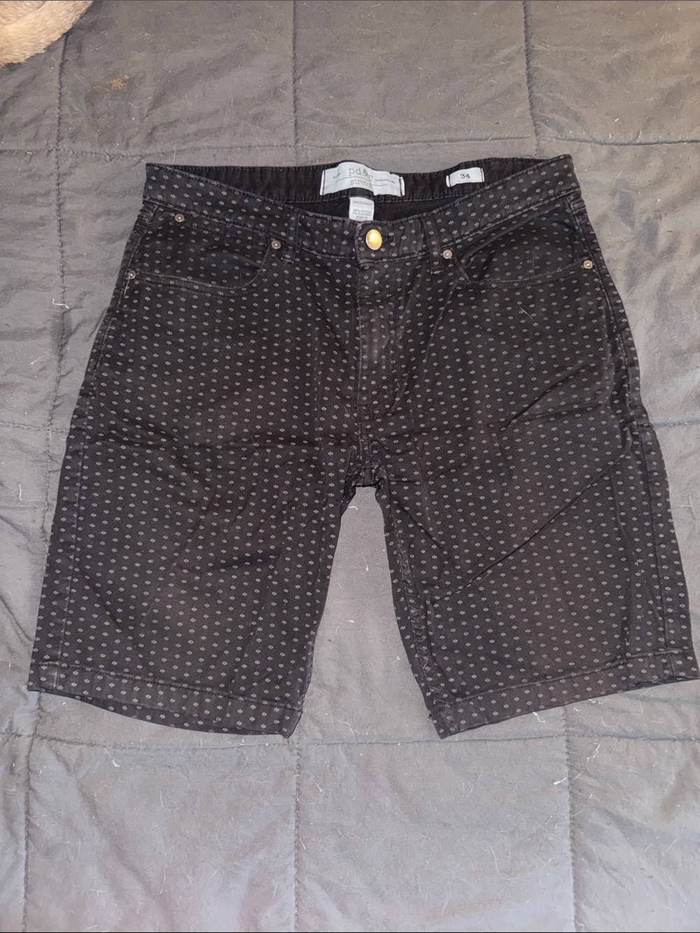 PD&C Black Chino Shorts